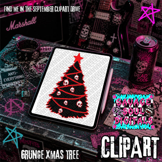 Gothic Christmas Clipart Pieces | Digital Download Only