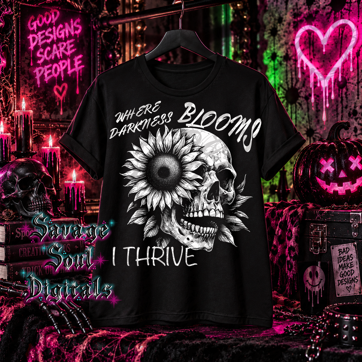 Where Darkness Blooms PNG | Digital Download Only