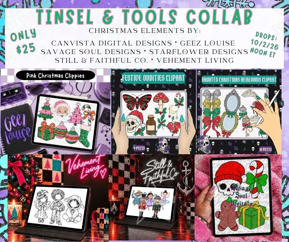 Tinsel & Tools Collab Digital Download Only