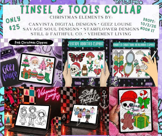 Tinsel & Tools Collab Digital Download Only