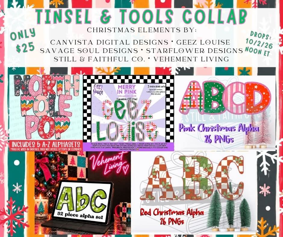 Tinsel & Tools Collab Digital Download Only