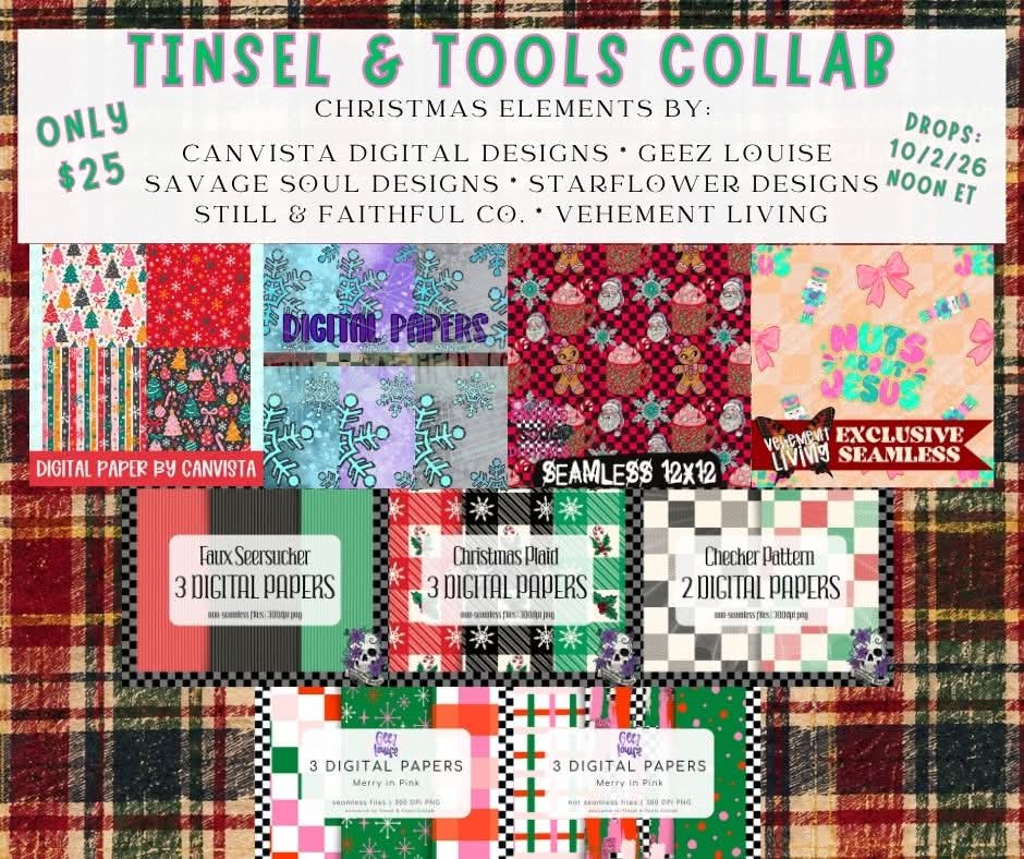 Tinsel & Tools Collab Digital Download Only