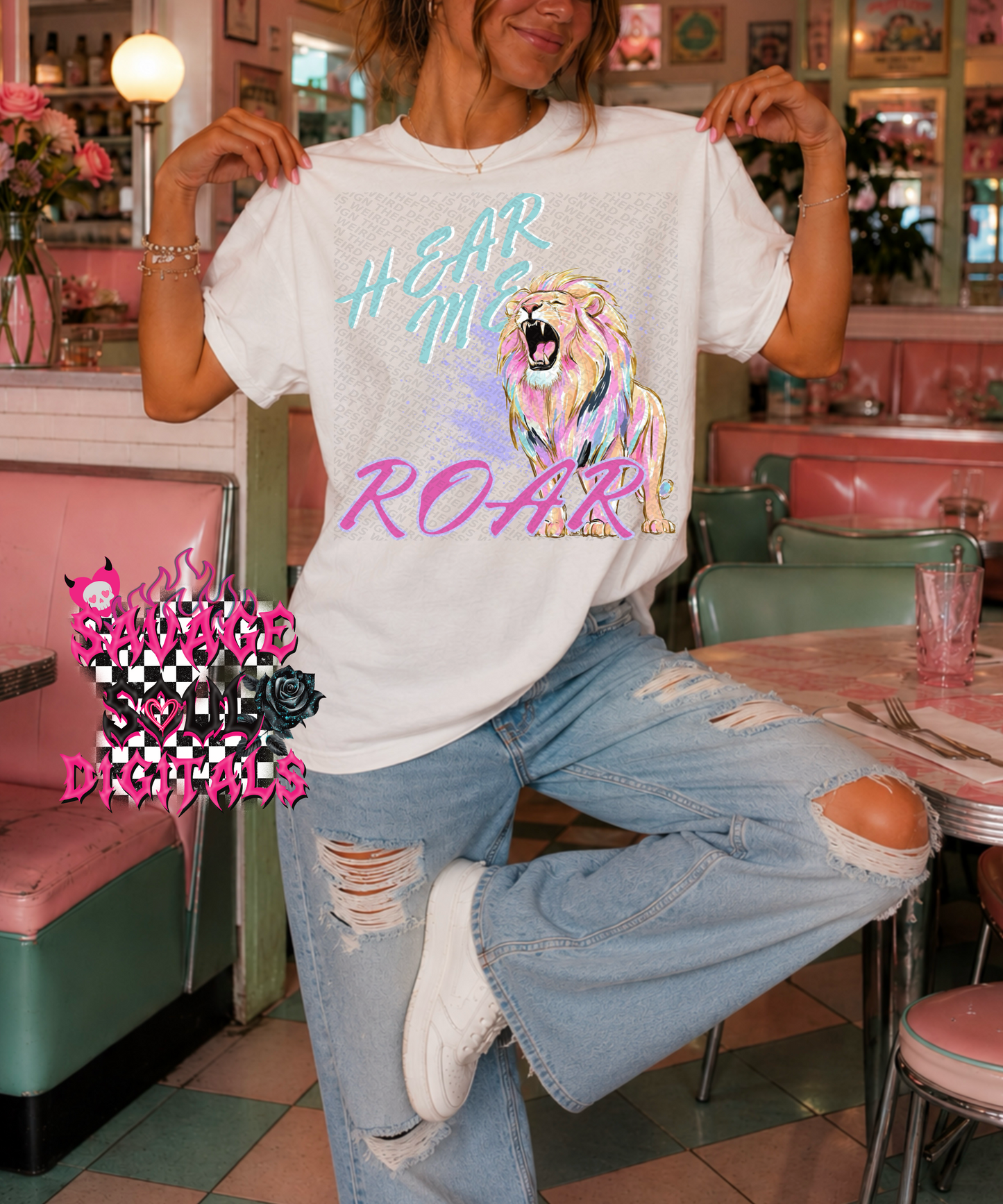 Hear Me Roar PNG | Digital Download Only