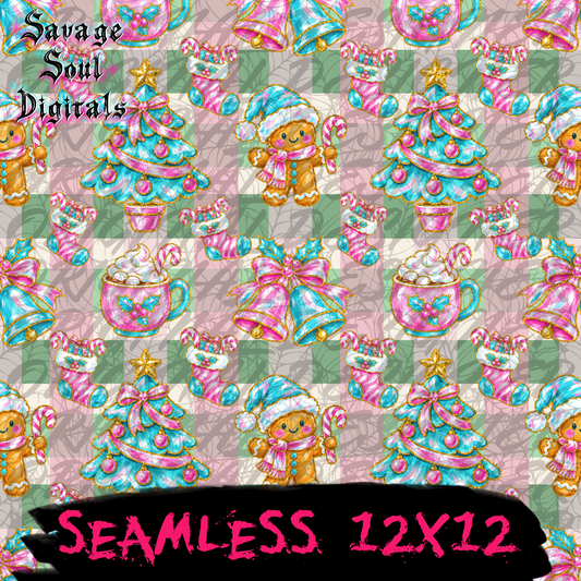 Christmas Cheer Seamless| Digital Download Only
