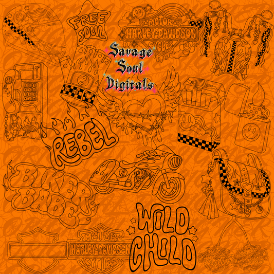 Twisted Throttle Outline Bundle | Digital Download Only